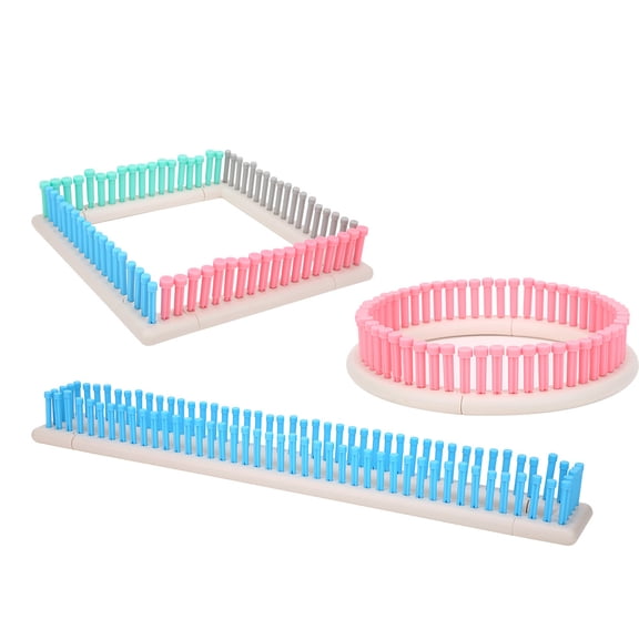 YAHHU Multi Function Knit Weaving Loom Kit for Hat Scarf Manual ABS Plastic Knitting DIY Tool Weaving Accessory with Knitting Needles Crochets and Columns