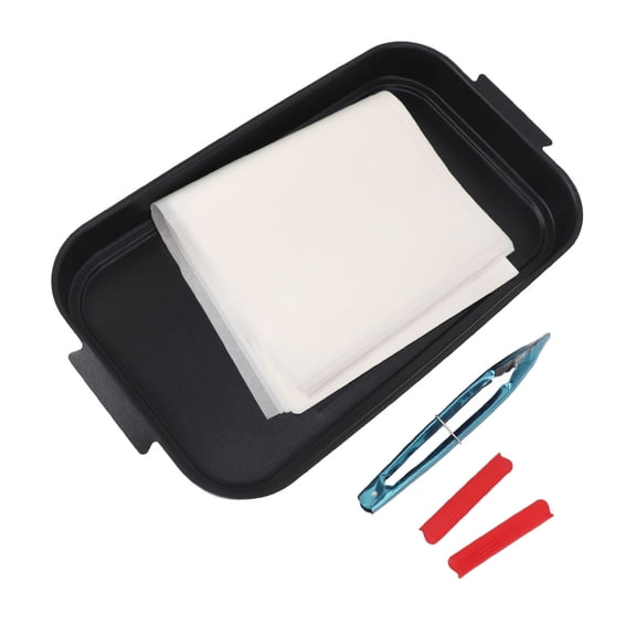 YAHHU MultiFunctional BBQ Tray  NonStick Iron Grill Plate for Home, Outdoor, Picnic & Induction Cooking