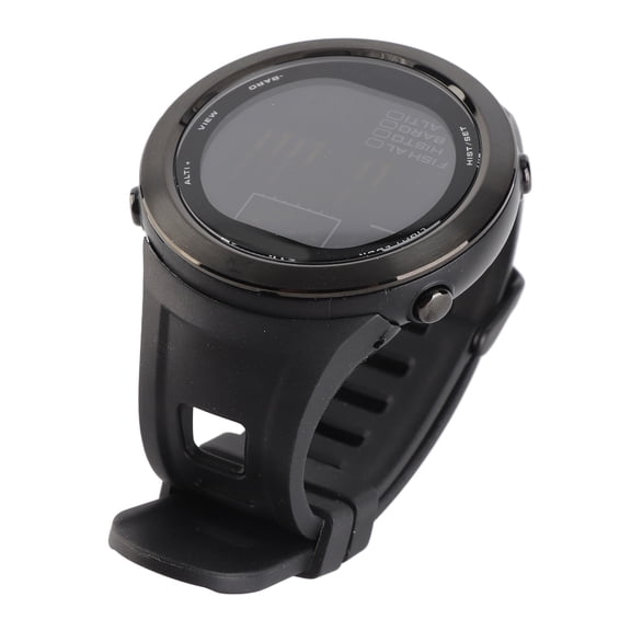 YAHHU Multifunctional Fishing Barometer Watch, Outdoor Waterproof Altimeter & Air Pressure Thermometer FR720B Black, 4.72 inches / 12 cm, Includes Battery