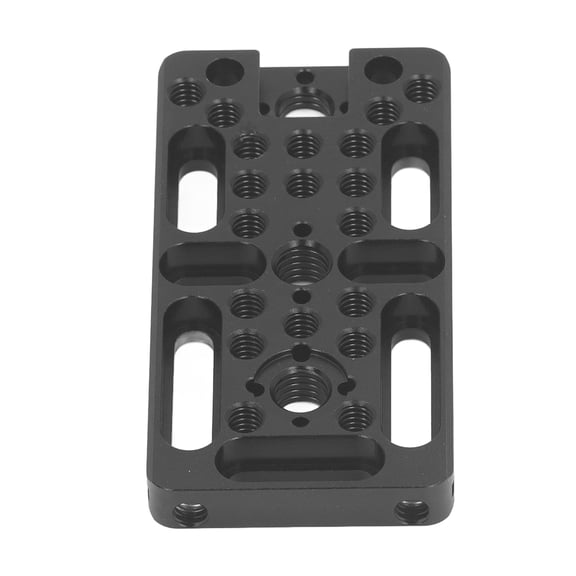 YAHHU Multipurpose Camera Cheese Easy Plate Quick Release Expansion Board with 1/4 3/8 Thread Hole Cold Shoe Mount for Arri Locating Hole DSLR Rig 3.94 inches / 10 cm