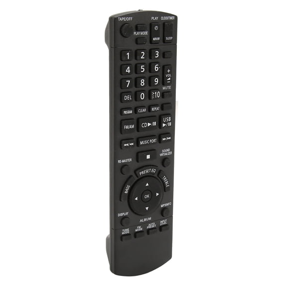 YAHHU N2QAYB00008 Remote Control Replacement Premium ABS Lightweight Audio System Remote Control Compatible with Panasonic CD Tape Tuner (19.00 x 6.00 x 3.00 inches / 48.3 x 15.2 x 7.6 cm)