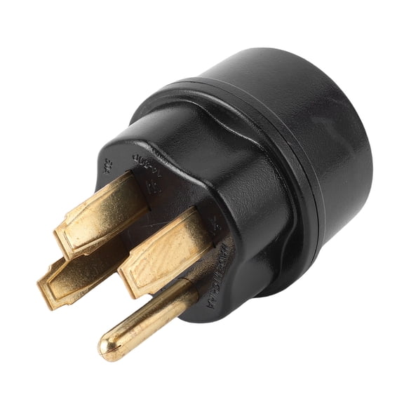 YAHHU NEMA 14-50P to NEMA 14-50R Generator Adapter Plug, Heavy Duty 4 Prong 50A 125V/250V Welder Power Converter Connector for RV and Emergency Power Connection (10 inches / 25.4 cm)