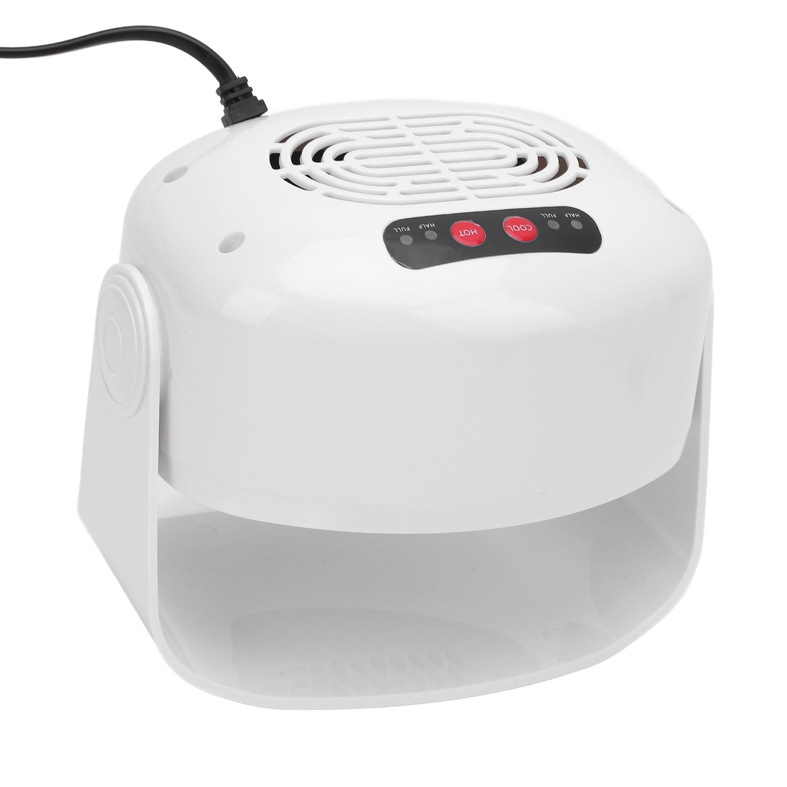 YAHHU Nail Dryer Warm and Cool Mode Auto Start Stop Forward and Reverse Rotation Drying Fan 110V US Plug White