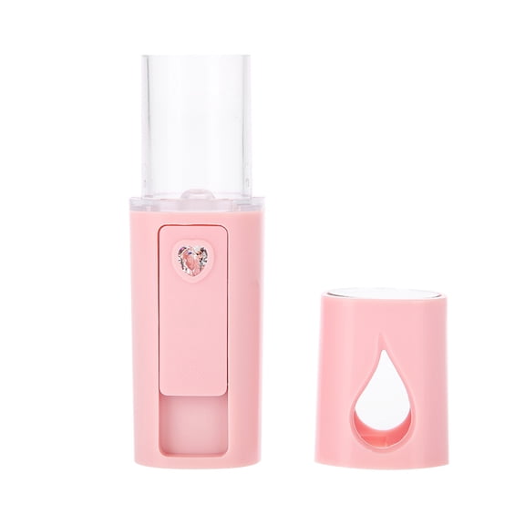 YAHHU Nano Facial Mister Handy Cool Mist Spray Humidifier Face Hydration Atomization Sprayer for Deep Skin Care 20ml Tank USB Rechargeable Pink, 4.1 inches / 10.4 cm, Lightweight Portable