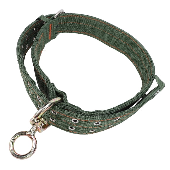 YAHHU Nylon Thickened Heavy Duty Cattle Collar with Metal Buckle and Traction Chain, Premium Cow Show Neck Strap for Horses, Dogs and Livestock, Medium Size (12.6 in / 32 cm)