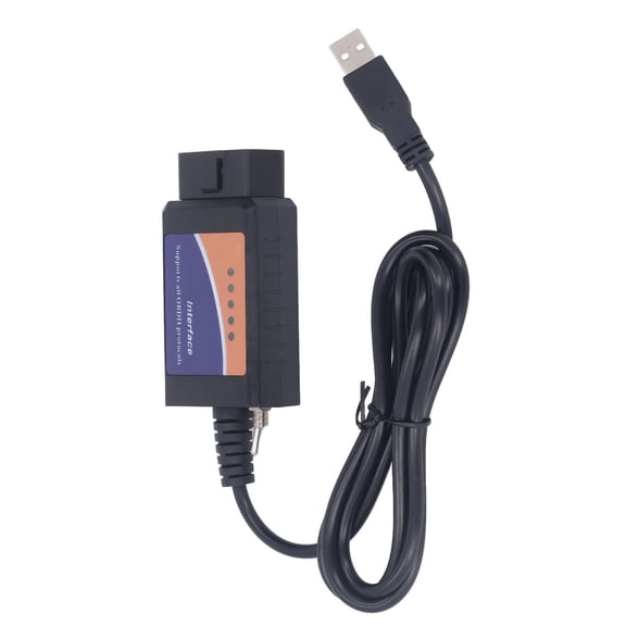 YAHHU OBD2 Scanner Car Diagnostic Tool with ELM327 PIC18F25K80 FTDI Chip, USB Connection Code Reader for MS/HS CAN Bus (6.3 inches / 16 cm)