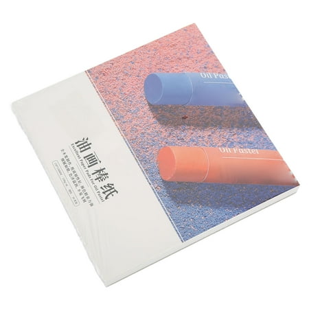 YAHHU Oil Pastel Paint Paper Strong Toughness Adhesion Pure Wood Pulp Sketchbook 5.91 x 5.91 inches / 15x15 cm