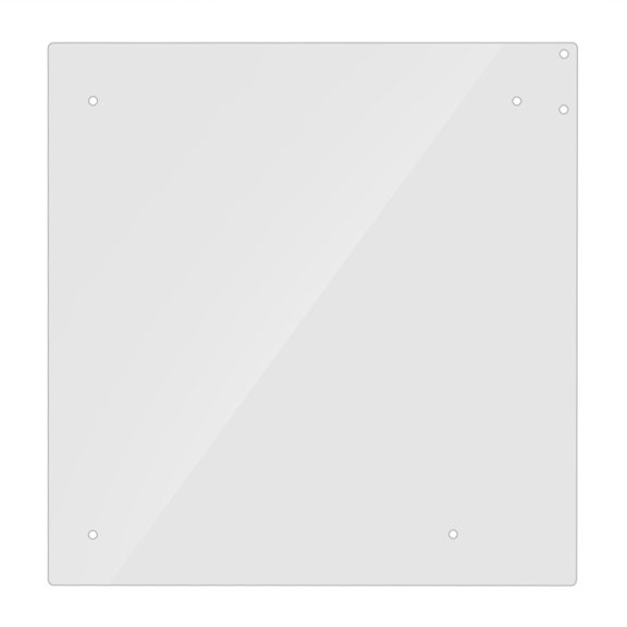 YAHHU Open Frame Transparent Acrylic Overlock Computer Case DIY Base Stand For ITX Motherboard, 7.80 inches / 198 mm