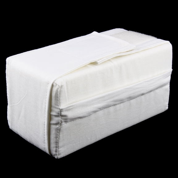 YAHHU Orthopedic Knee Ease Pillow for Side Sleepers White Sponge Contour Cushion Ankle Pad Sleeping Aid Leg Positioner Ease Lower Back Pain Arthritic Joints Support Bed Wedge 7.87 inches / 20 cm
