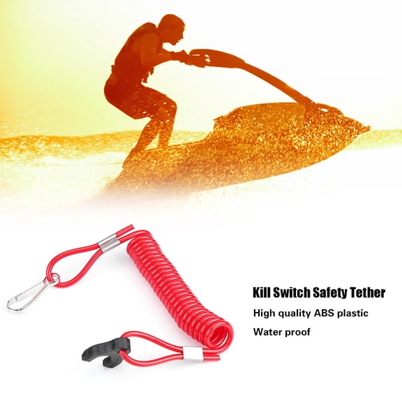 YAHHU Outboard Engine Ignition Emergency Kill Stop Switch Safety Tether Lanyard for Tohatsu