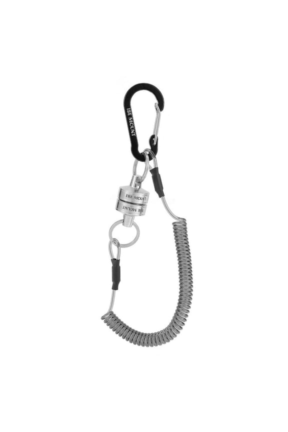 Outdoor Magnetic Keychain with Telescopic Steel Rope, Stainless Steel, 1m Retractable, Suction Buckle, Ideal for Hiking & Fishing