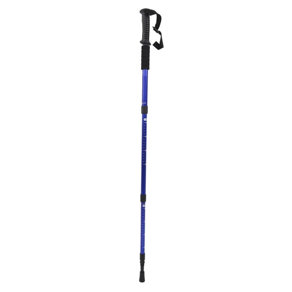 YAHHU Outdoor Portable Walking Pole Telescopic Adjustable Elderly Hiking Walking Stick Blue Lightweight Aluminum Alloy Trekking Gear Shock Absorbent Foldable Travel Cane