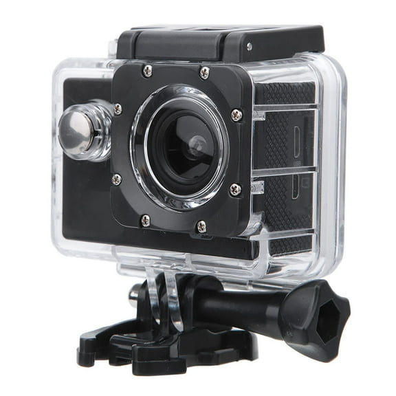 YAHHU Outdoor WiFi HD 1080P Action Camera with Waterproof Housing, 12MP 2.0 Inch LCD Screen 140-Degree Wide Angle Lens, Mounts Accessory Kit for Sports, Black