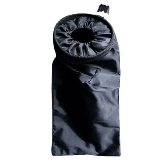 YAHHU Oxford Cloth Car Garbage Bag, Foldable Multifunction Auto Litter Bin, Black Hanging Trash Receptacle Storage Organizer for Vehicles, Easy to Clean Space-Saving Design, 13 inches / 33 cm
