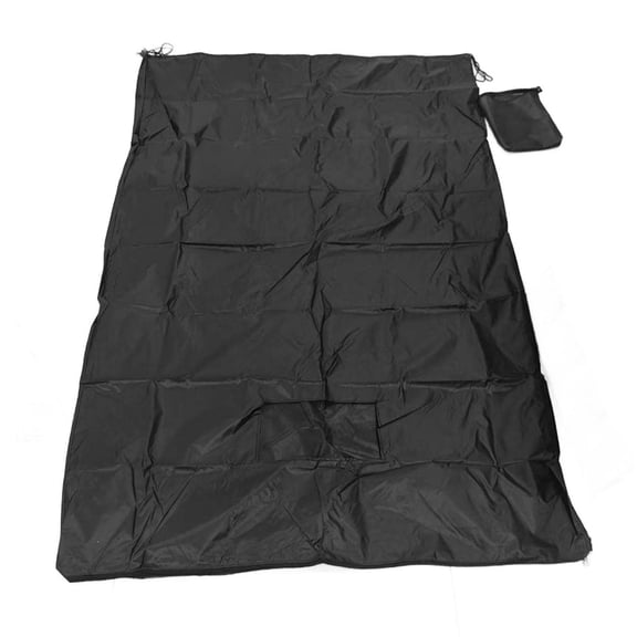 YAHHU Oxford Cloth Lawn Tractor Leaf Bag  WaterResistant, 30gal Capacity, Bottom Zipper, Mesh Ventilation, Dual Drawstring for Easy Attachment