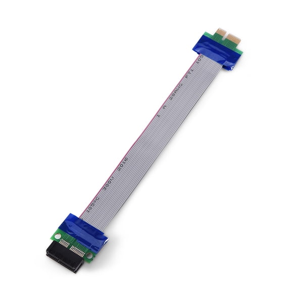YAHHU PCI-E Professional 1X to 1X Male to Female VGA Graphics Card Extended Ribbon Cable