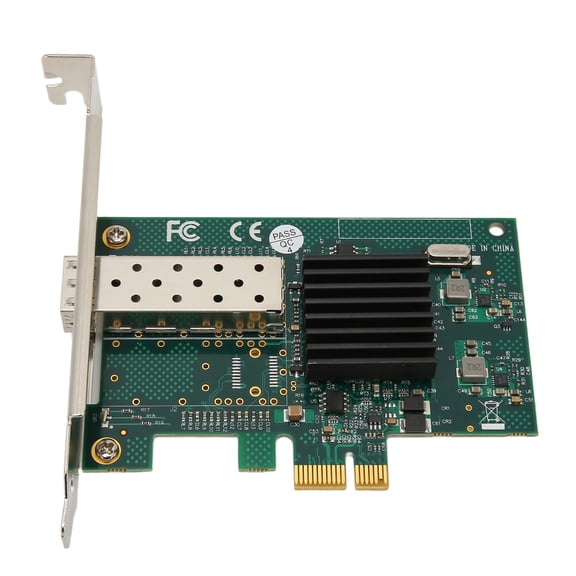 YAHHU PCIe X1 Single SFP Port Network Card 1000Mbps LC Fiber Optic Gigabit Ethernet LAN Adapter for Windows Linux Servers