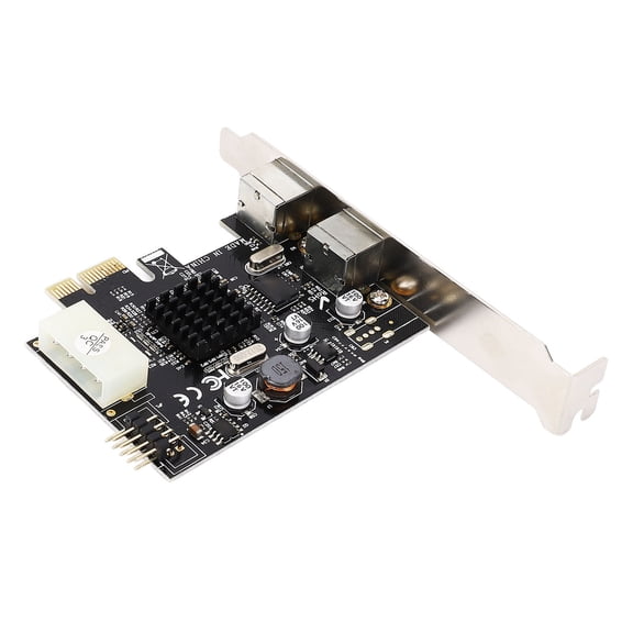 YAHHU PCIe to PS/2 Adapter Card MCS9990CV Chip, 2 Ports Keyboard Mouse Expansion Card for PC, 5.51 inches / 14 cm Length[cite: 1]
