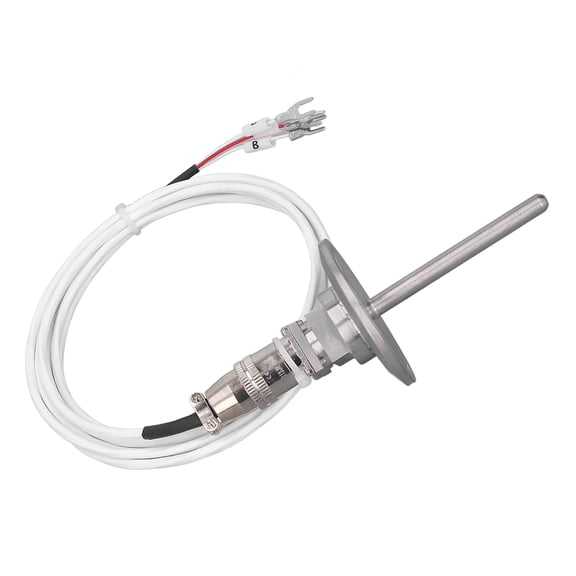 YAHHU PT100 Temperature Sensor with Detachable 3 Pin Connector Aviation Plug Temp Probe Sensing Line 2 Meter 6.6ft