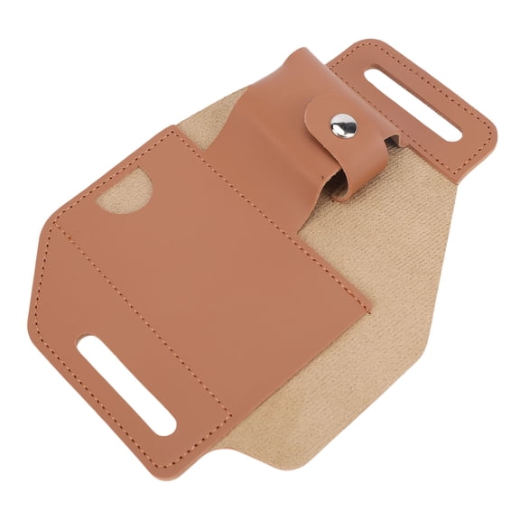 YAHHU PU Leather Multitool Sheath with Belt Loop Versatile Belt Holster Pocket Organizer for Outdoor Camping Hiking Everyday Carry Storage Accessories 7.32 x 5.31 in (18.6 x 13.5 cm) Light Brown