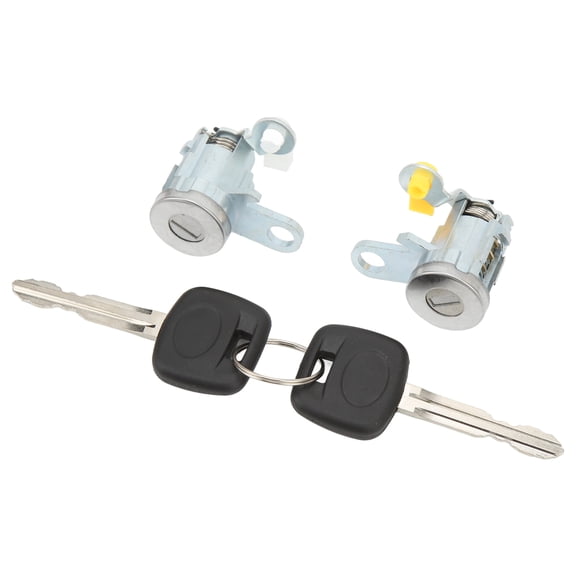 YAHHU Pair of Front Door Lock Cylinder Set with Keys Replacement for Tacoma 1995-2004, OE 6905135070, Aluminum Alloy