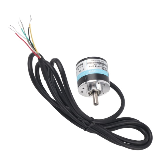 YAHHU Photoelectric Encoder ABZ 3-Phase DC 5-24V Solid Shaft 6mm 360Z for Office Automation Engineering Field