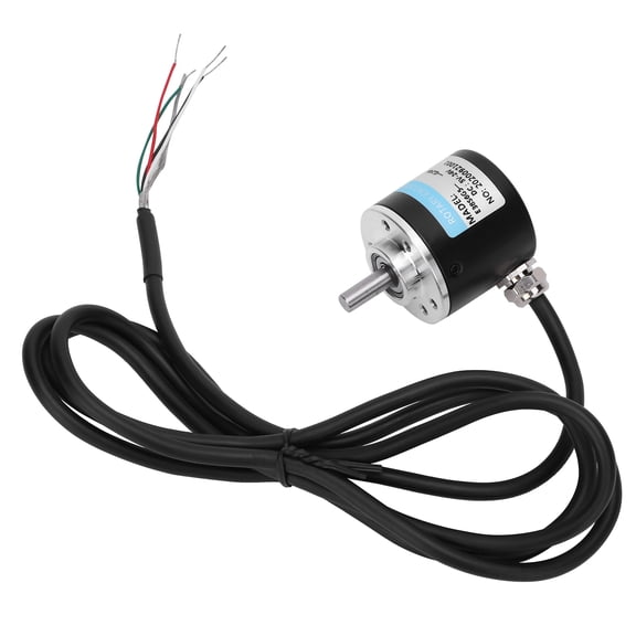 YAHHU Photoelectric Encoder ABZ 3-Phase DC 5-24V Solid Shaft 6mm 500Z for Office Automation Engineering Field
