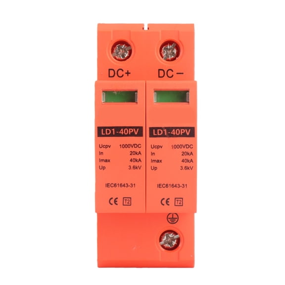 YAHHU Photovoltaic DC Surge Protective Device 1000V 20-40KA 2P PC Voltage Protection Arrester