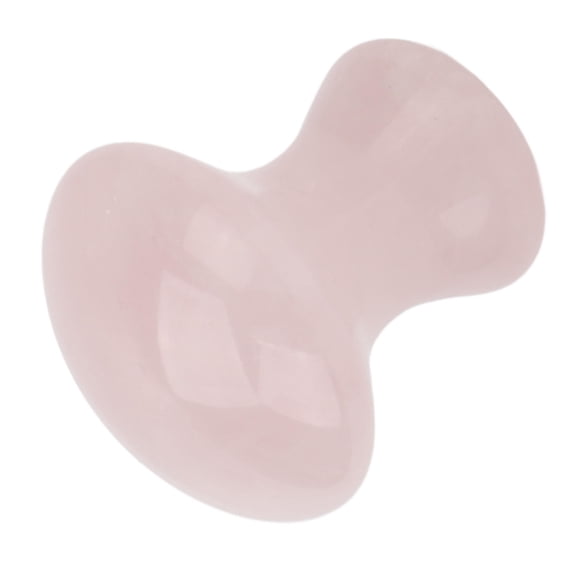YAHHU Pink Rose Quartz GuaSha Mushroom Scraping Stone 3.15 Beauty & Relaxation Massage Tool