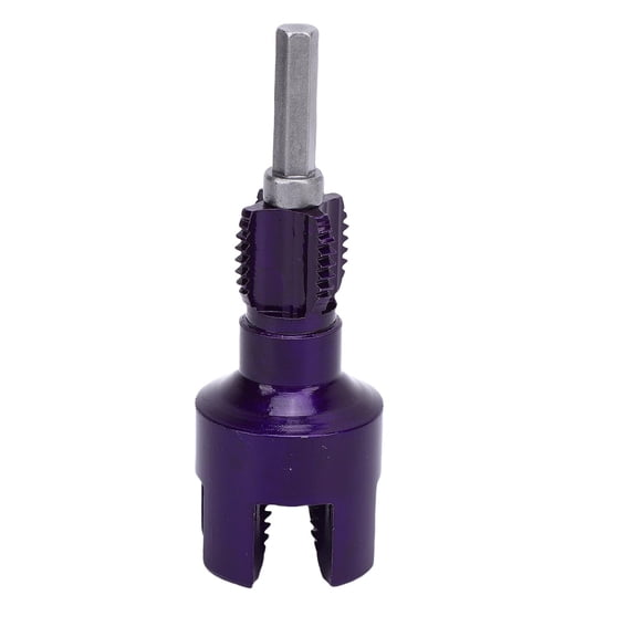 YAHHU Pipe Thread Cutting Tool Integrated Internal External Threading G1/2 PVC Threader Hex Shank Extractor Kit (7.87 inches / 20 cm)