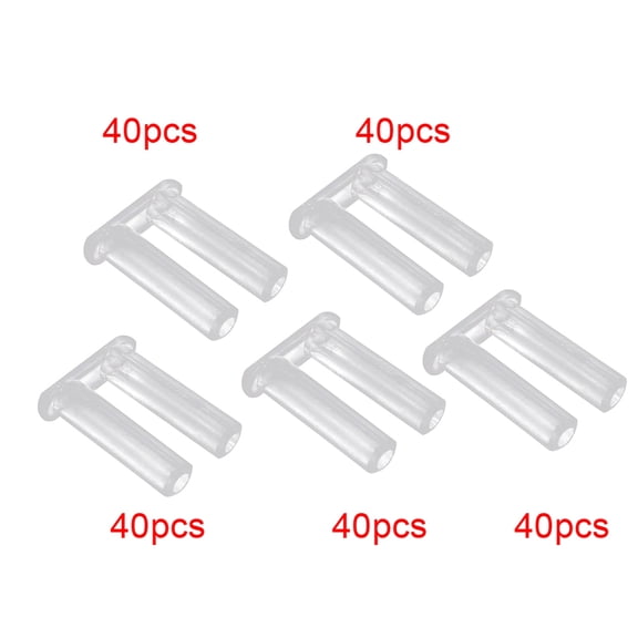 YAHHU Plastic Plug Rimless Eyeglasses Buckle Frame Glasses Equipment Accessories 200 Pieces Eyeglass Repair Kit Nose Pads Screws Tool Set for Optical Store Personal Use (3.94 inches / 10.0 cm)