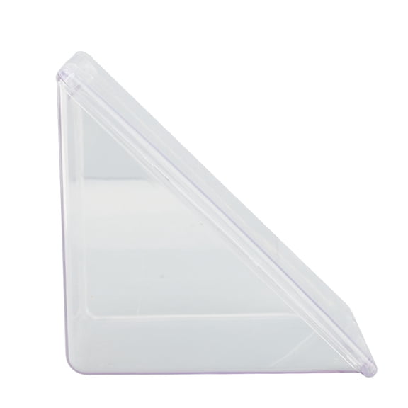 YAHHU Plastic Sandwich Container Transparent Leak Proof Triangle Storage Box for Daily Use, 6.9 in / 17.5 cm