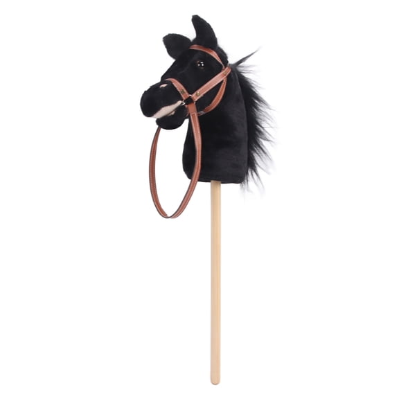 YAHHU Plush Horse Riding Stick Toy for Kids Balance Development Sturdy Wooden Pole 28.3 inches / 72 cm