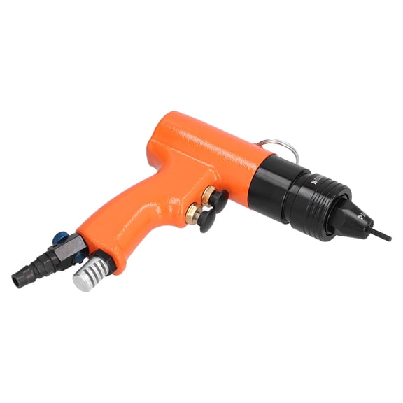 YAHHU Pneumatic Rivet Tool M3 M4 Air Riveting Nut Gun with Self Locking Head 1500rpm KV-7801E 9.84 inches / 25 cm Length