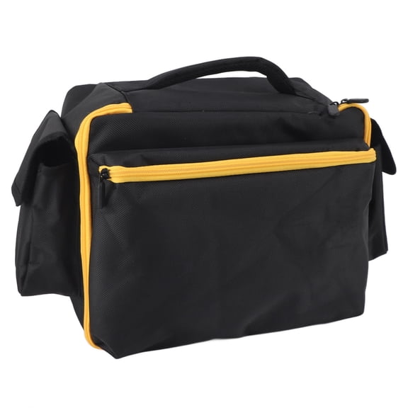 YAHHU Portable Air Compressor Bag Case for DCC020IB 20V Tire Inflator Dual Zipper, DustProof Nylon, Battery & Charger Pockets, Foldable Design