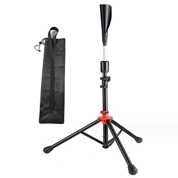 YAHHU Portable Baseball Batting Tee Tripod Stand Support Height Adjustment with Carrying Bag for Hitting Training (22.05 inches / 56 cm)