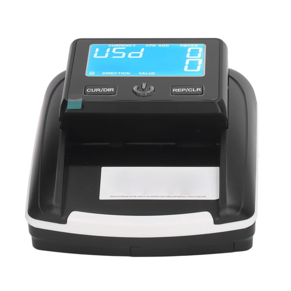 YAHHU Portable Counterfeit Bill Detector Rechargeable 4 Way Direction USD EUR Bill Checker Machine (7.48 in / 19 cm)