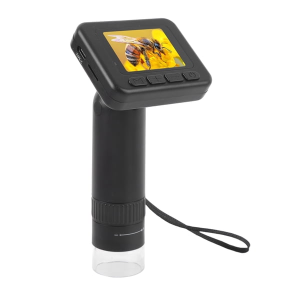YAHHU Portable Digital Microscope 1000X Adjustable USB Handheld Inspection Camera with 2 Inch LCD Screen 8 LED Lights for Kids Adults[cite: 1]