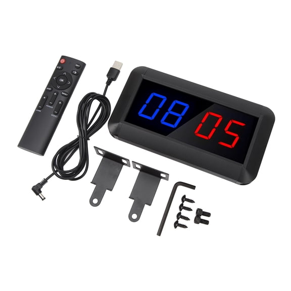 YAHHU Portable Digital Scoreboard Tabletop Electronic Score Keeper for Indoor Sports Basketball Ping Pong Badminton Scorer Timer Display (9.06 inches / 23 cm)