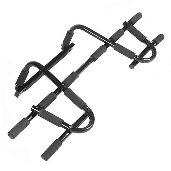 YAHHU Portable Doorway PullUp & Bicep Curl Bar  Quick Install, NonSlip Foam Grips, Home Gym UpperBody Workout