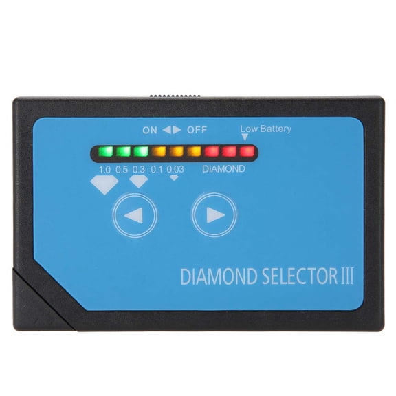 YAHHU Portable Electronic Diamond Selector III Tester Tool High Accuracy Jewelry Testing Equipment with LED Indicator for Real Fake Diamonds Metal Alert Platform Bag