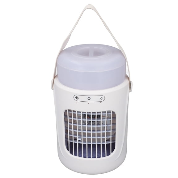 YAHHU Portable Evaporative Air Conditioner Cooler Desk Misting Fan with 3 Speeds 7 Color LED Light
