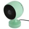 thumbnail image 1 of YAHHU Portable Fan Heater Both Cold and Warm Use Adjustable Angle Mini Space Heater for Home Office Desktop 100-240V Green EU Plug Fast PTC Heating Electric Desk Heater for Winter, 1 of 9
