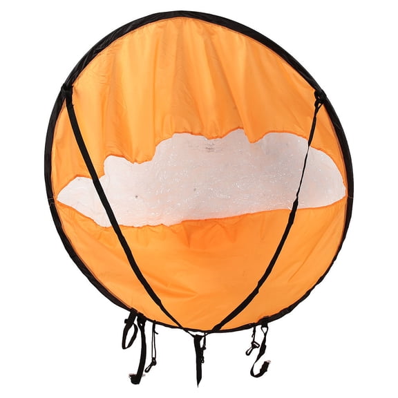 YAHHU Portable Foldable Downwind Wind Paddle Popup Board 42 Inches / 108 cm Kayak Canoe Sailboat Kit Accessories with Clear Viewing Window PVC Durable Material Orange