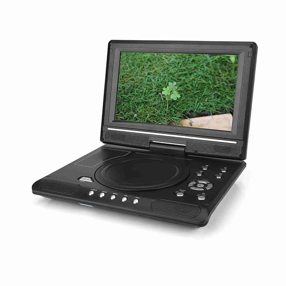 YAHHU Portable HD 9 inches / 22.8 cm LCD Screen DVD Player Game TV Player FM Radio Receiver with Swivel Screen, Rechargeable Battery, AV Cable, Car Charger, Remote Control included