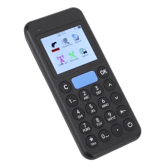 YAHHU Portable Inventory Scanner 2.4 Inch LCD Screen Handheld 1D 2D Wireless Barcode Reader Data Collector with Built-in Battery for Warehouse Express Supermarket (6.69 inches / 17 cm)