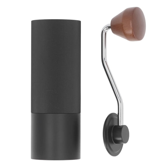 YAHHU Portable Manual Coffee Grinder Aluminum Alloy & Stainless Steel Core, Adjustable Coarseness, Ideal for Travel & Camping