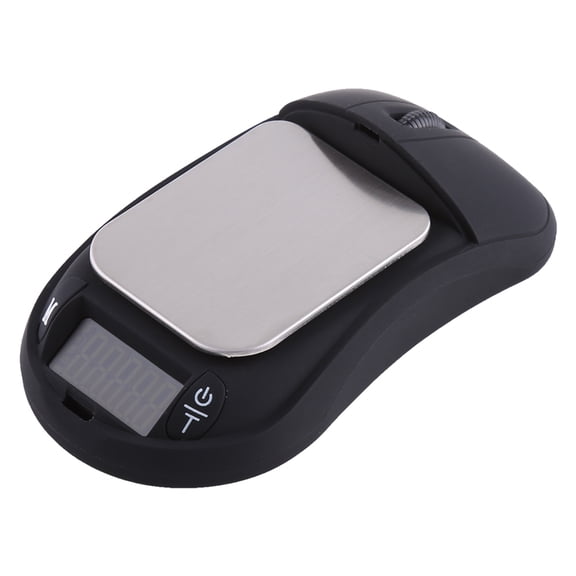 YAHHU Portable Mini Digital Pocket Scale Mouse Shape High Precision Jewelry Gold Scales, 500g / 17.64 oz Capacity, 0.01g Accuracy, Black