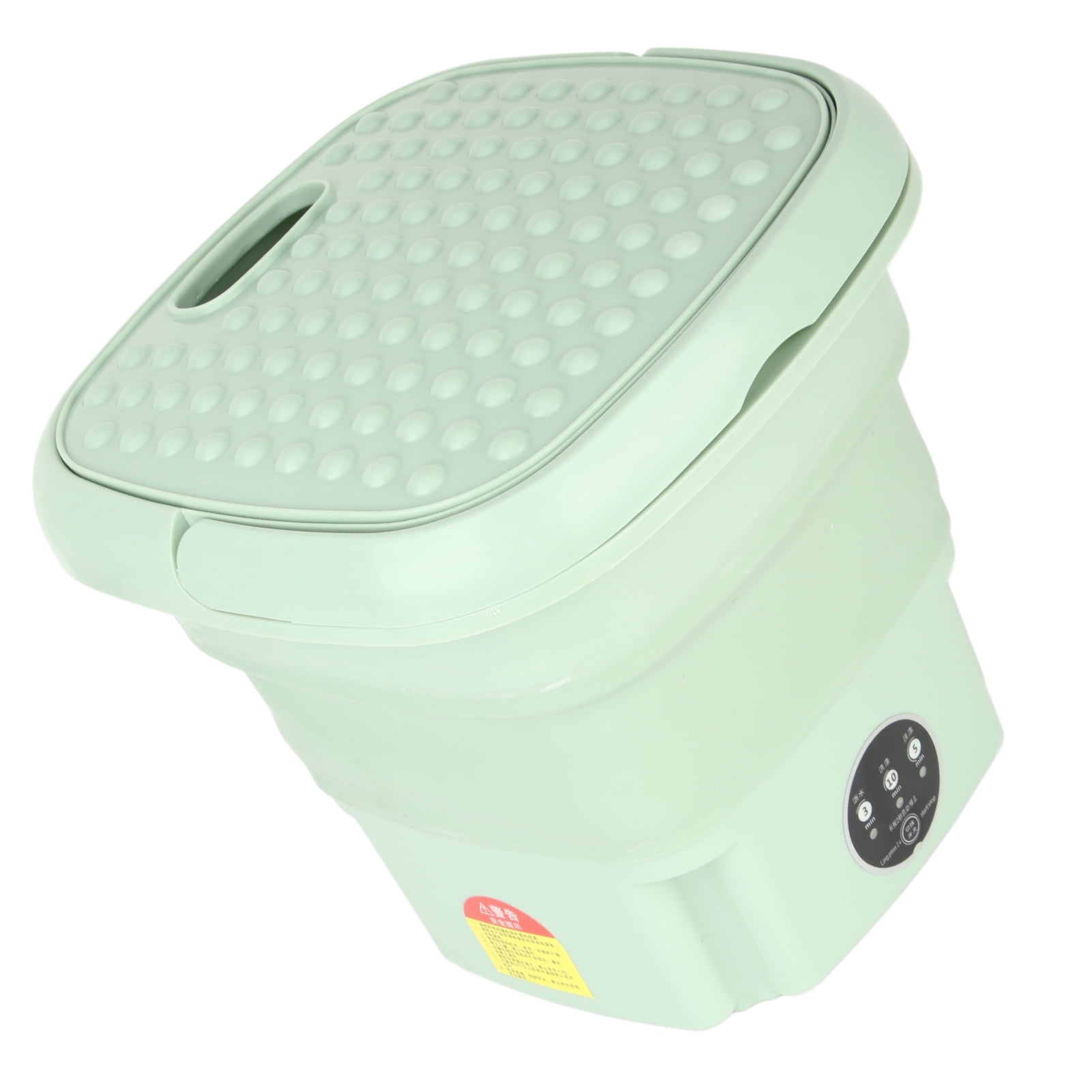 YAHHU Portable Mini Washing Machine, 6.5L Foldable Clothes Washer, Green US Plug (12.6 x 11.8 x 5.9 inches / 32 x 30 x 15 cm)