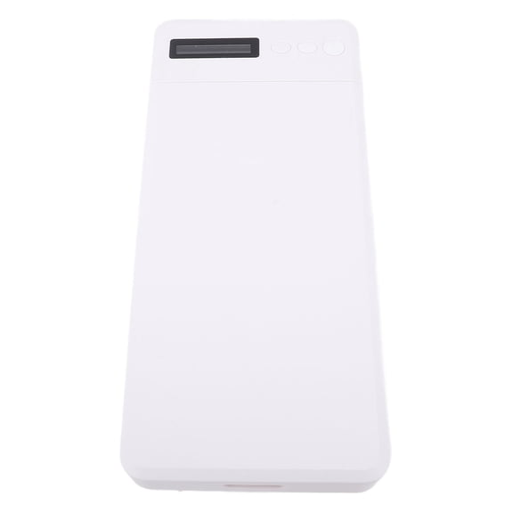 YAHHU Portable Mobile Phone Lock Box with Timer, Self Control Discipline Box for Students and Adults, Built in 350mAh Battery, Sturdy ABS Material Storage Case for Overcoming Phone Addiction, White